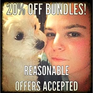 Bundle receive 20% off! reasonable offers accepted